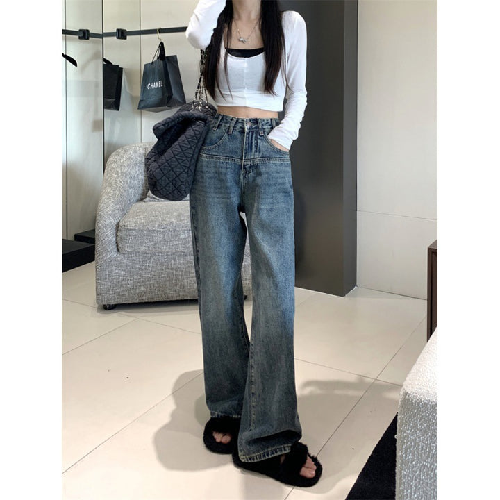 Damen Weit geschnittene Vintage Jeans Drune