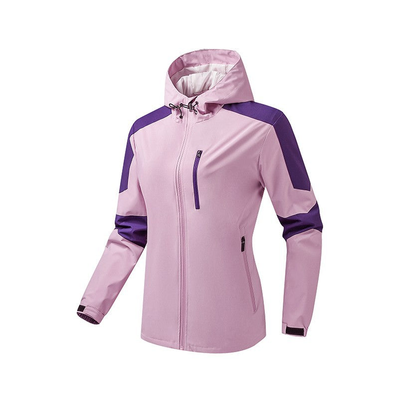 Herren Atmungsaktive Softshell-Trekkingjacke mit Kapuze und wasserdichter Membran Drune