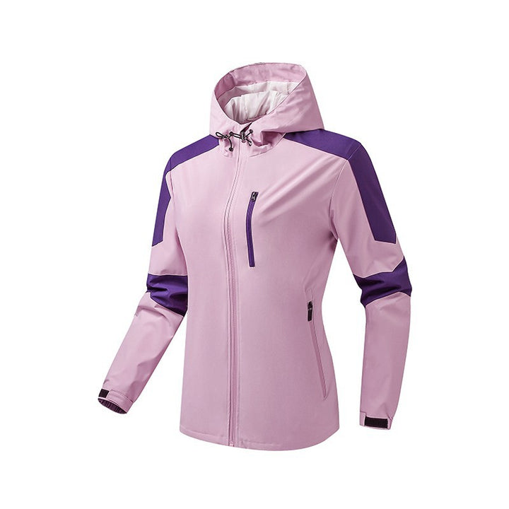 Herren Atmungsaktive Softshell-Trekkingjacke mit Kapuze und wasserdichter Membran Drune
