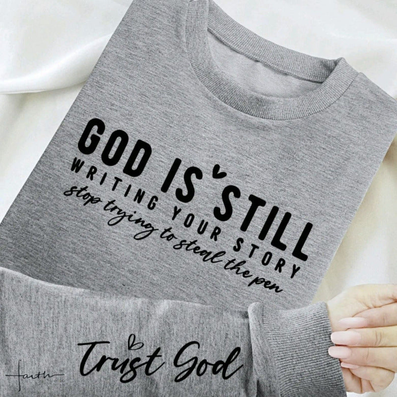 Damen Sweatshirt mit inspirierendem Schriftzug und weichem Material Drune