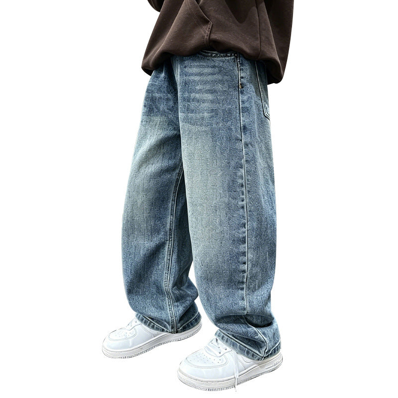 Herren weite Denim-Jeans mit lässiger Passform Drune