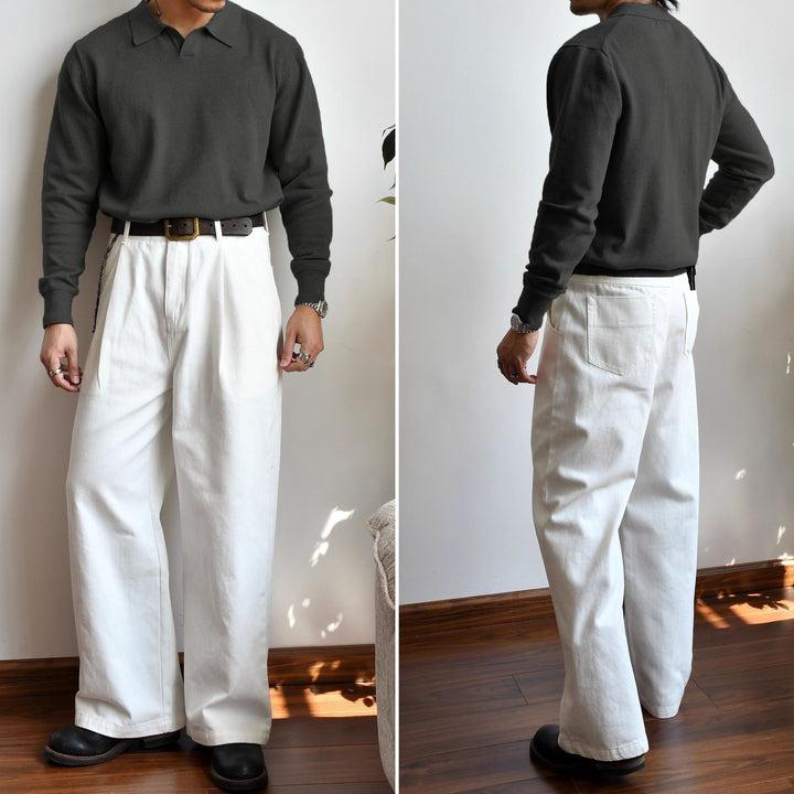 Herren Stilvolles Strickoberteil Drune
