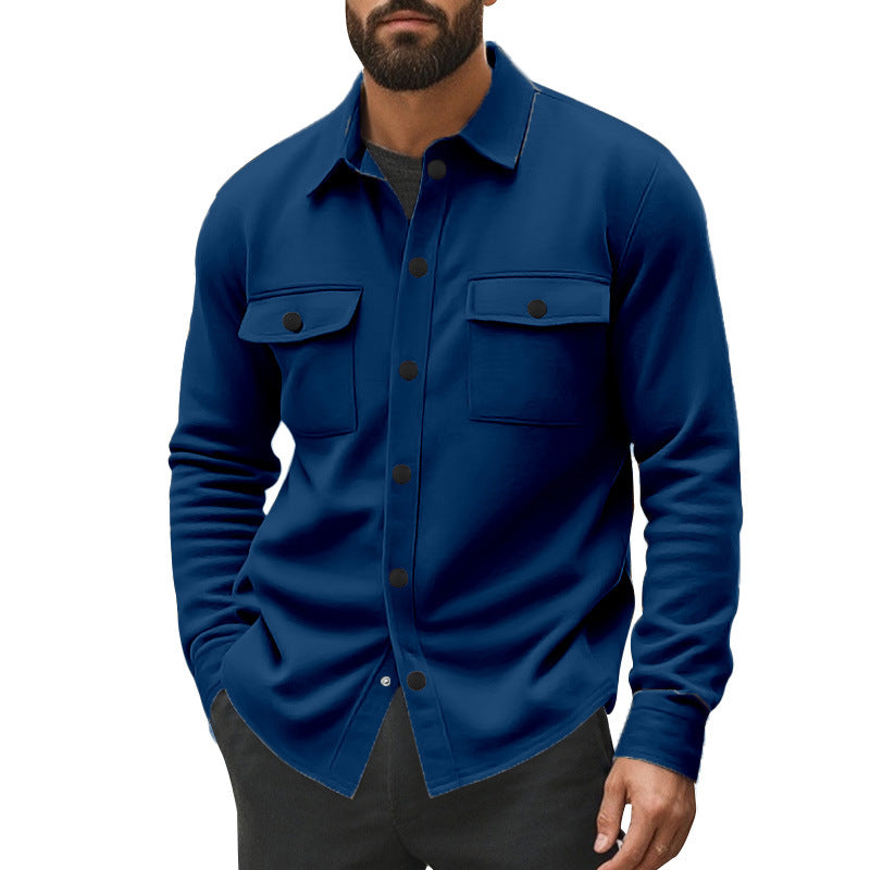 Herren strukturierte Arbeitsjacke mit praktischen Taschen Drune