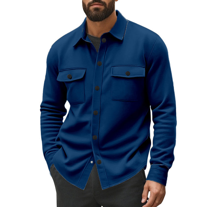 Herren strukturierte Arbeitsjacke mit praktischen Taschen Drune