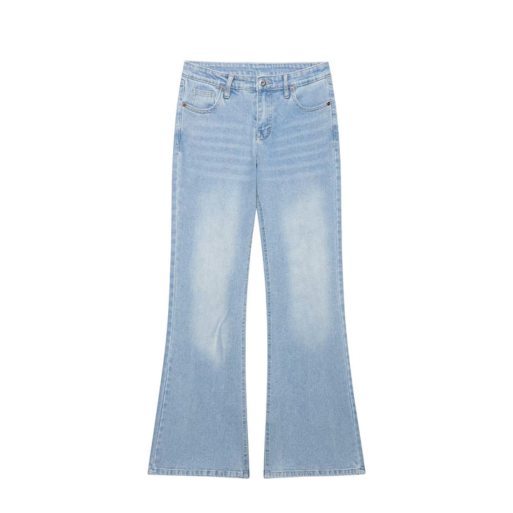 Damen Highwaist Schlagjeans mit weitem Bein und Five‑Pocket‑Design Drune