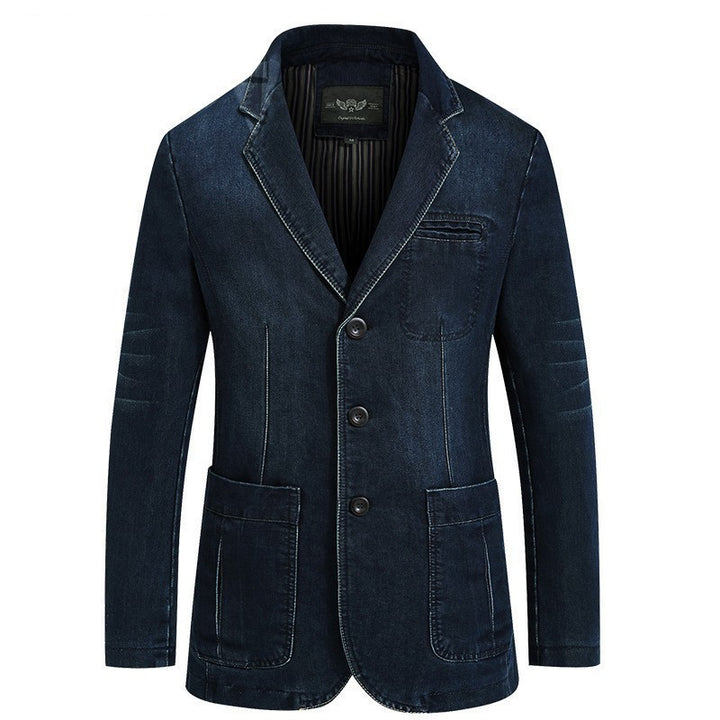 Herren modische Denim-Blazerjacke Drune
