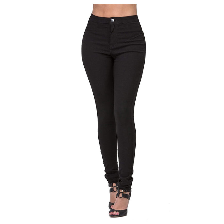 Damen Hochgeschnittene Slim Fit Jeans mit dehnbarem Stoff und unverzichtbarem Komfort Drune