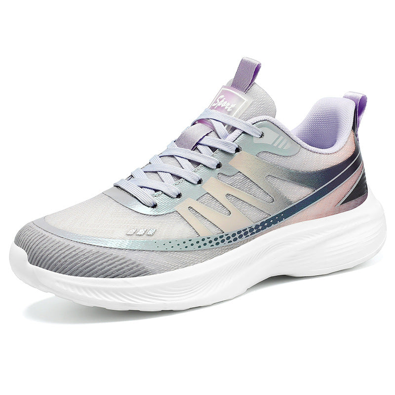 Herren nan leichte atmungsaktive Laufsneaker mit nahtlosem Strickobermaterial, gepolstertem Fersenkragen und reaktiver EVA-Dämpfung Drune