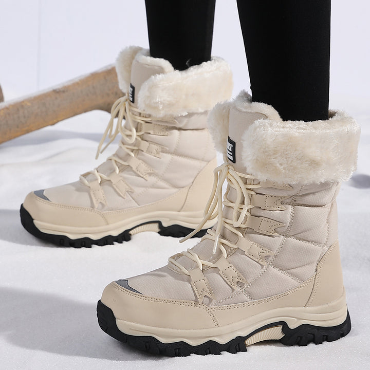 Damen Isolierte Winterstiefel mit rutschfester Sohlenkonstruktion und kuscheligem Innenfutter Drune
