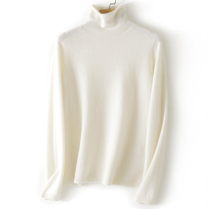 Damen Feinstrick Rollkragenpullover aus Kaschmirmischung leicht oversized Drune