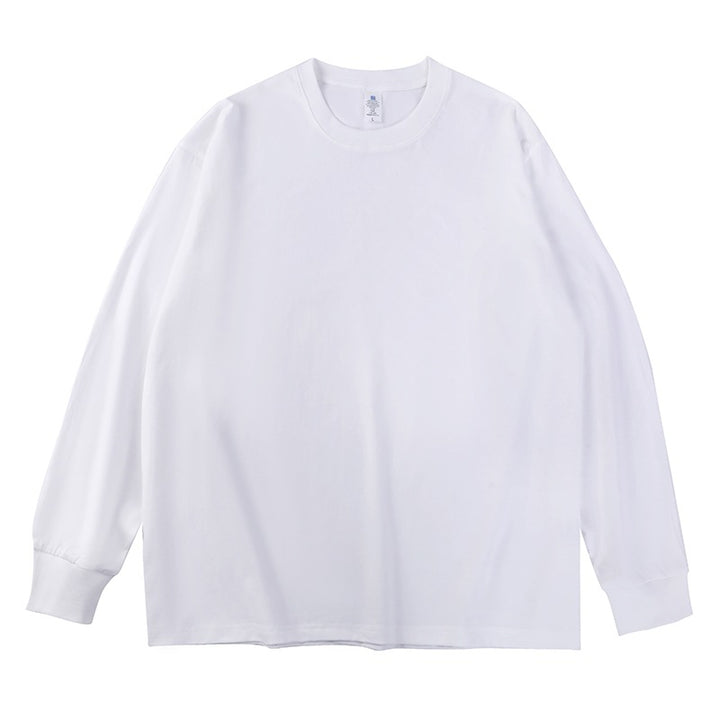 Unisex Oversize-Langarm-Sweatshirt mit Rundhalsausschnitt und gerippten Bündchen Drune