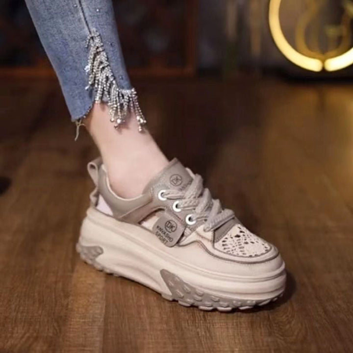 Damen High-Top Sneakers mit gepolsterter Sohle und atmungsaktiver Konstruktion Drune