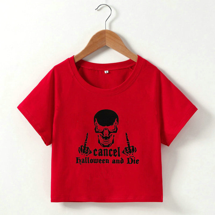 Frauen Grafik Crop Top Drune