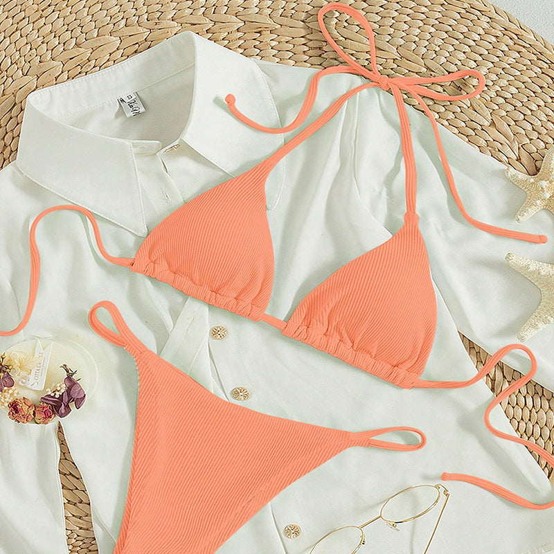 Damen Triangel-Bikini mit feinen Rüschendetails Drune