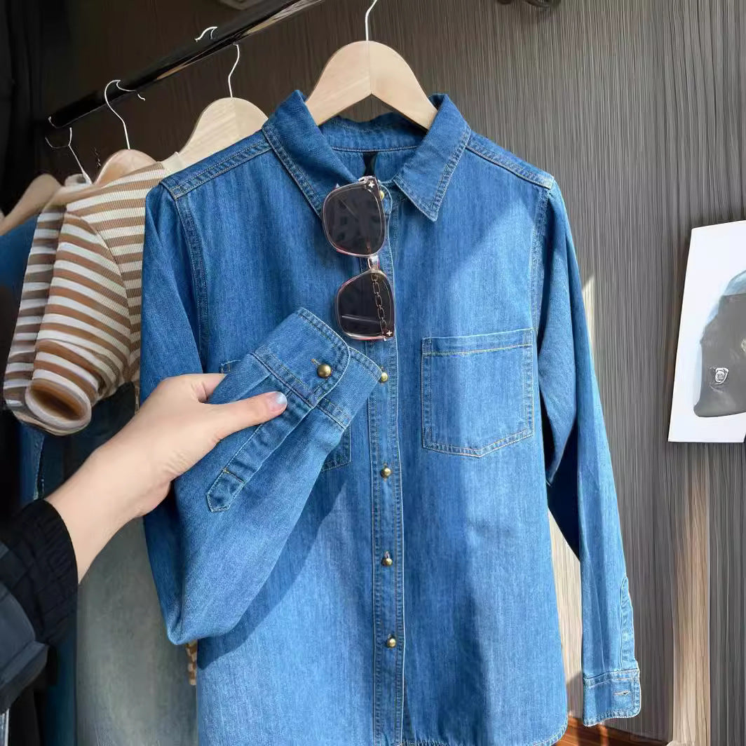Damen Denim Hemd Drune