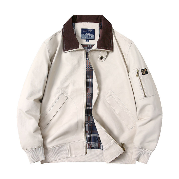Herren Modische Blousonjacke mit Karomuster Drune