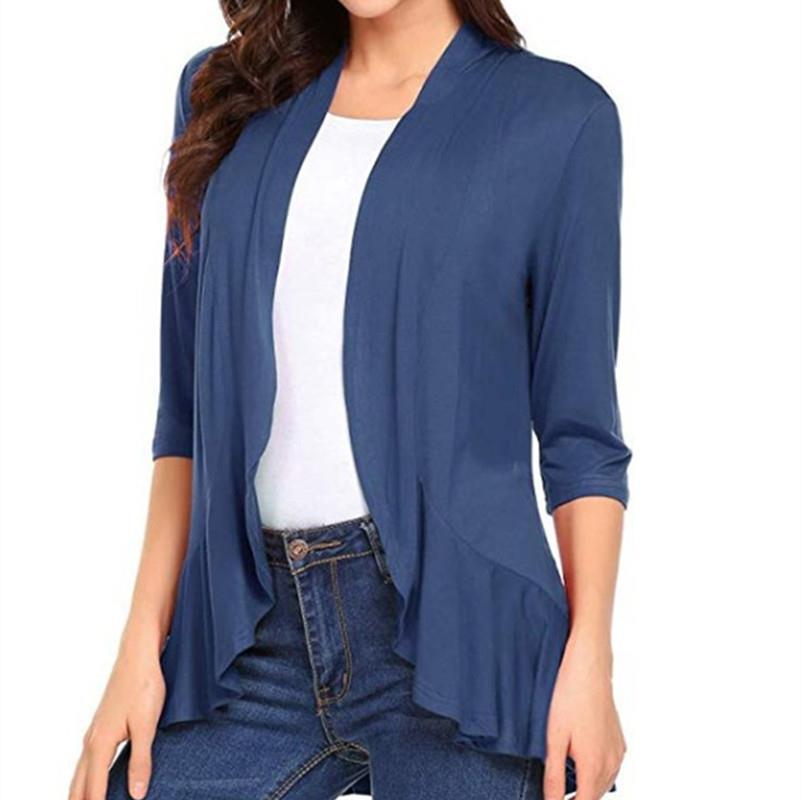 Damen Leichte Strickjacke mit asymmetrischem Saum Drune