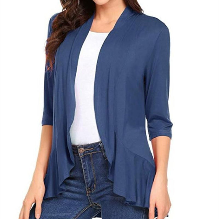 Damen Leichte Strickjacke mit asymmetrischem Saum Drune