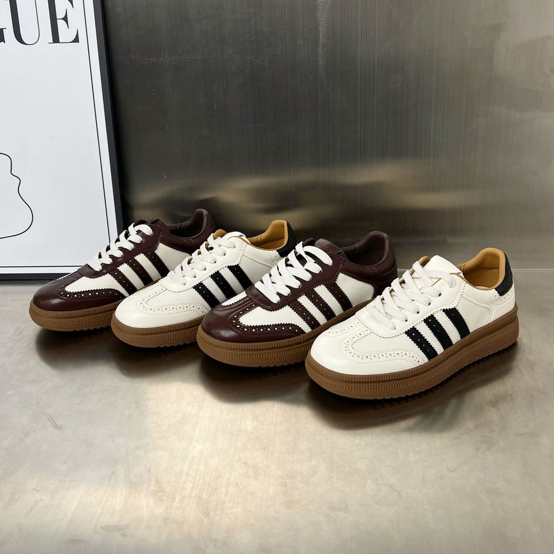 Damen sportliche Retro-Sneakers mit klassischem Design und atmungsaktiver Oberkonstruktion Drune