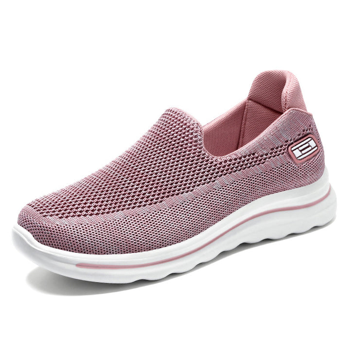 Damen nan Strick-Slip-On Komfortsneaker mit herausnehmbarem Memory-Fußbett und stoßdämpfender EVA-Zwischensohle Drune