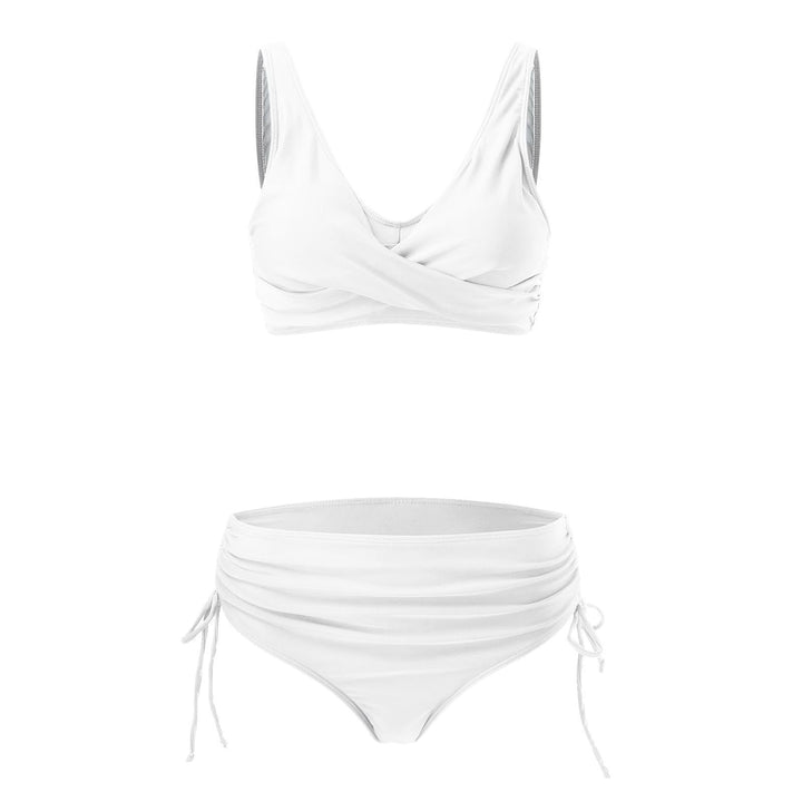 Damen Hochwertiges Wickel-Bikini-Set mit regulierbarem Höschen Drune
