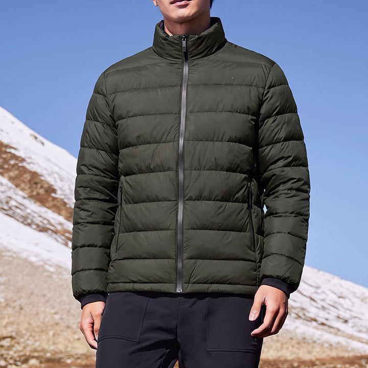 Herren Ultraleichte Kompakt‑Steppjacke mit Thermofüllung, Stehkragen & wasserabweisender Hülle Drune