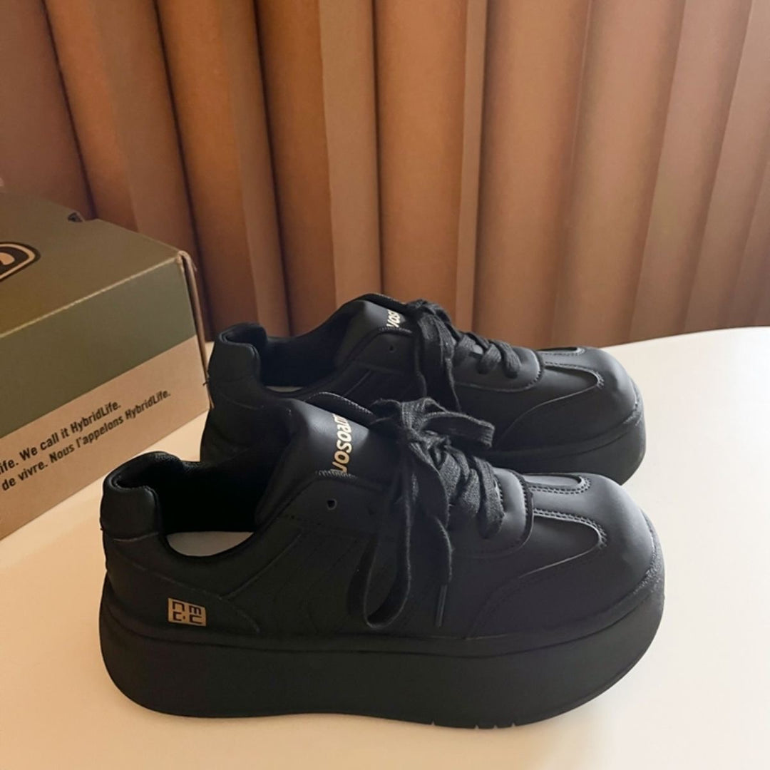 Damen Plateausneaker im Clean‑Chunky‑Design mit extra hoher EVA‑Plateausohle und gepolstertem Komfortkragen Drune