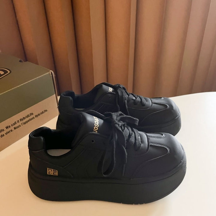 Damen Plateausneaker im Clean‑Chunky‑Design mit extra hoher EVA‑Plateausohle und gepolstertem Komfortkragen Drune
