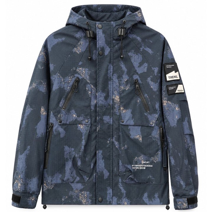 Herren Multifunktionale Outdoor-Jacke mit Kapuze Drune