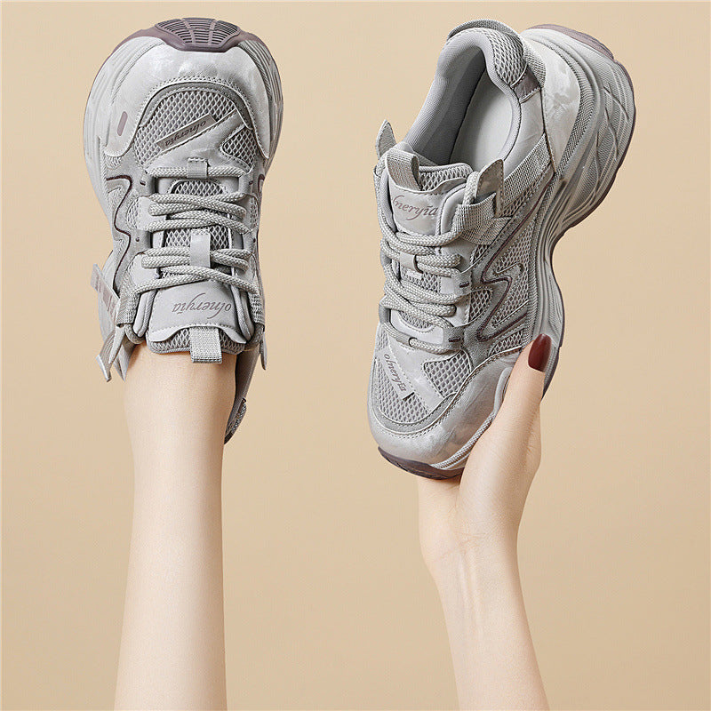 Damen Sportliche Lifestyle-Sneaker mit atmungsaktivem Obermaterial und rutschfester Sohle Drune