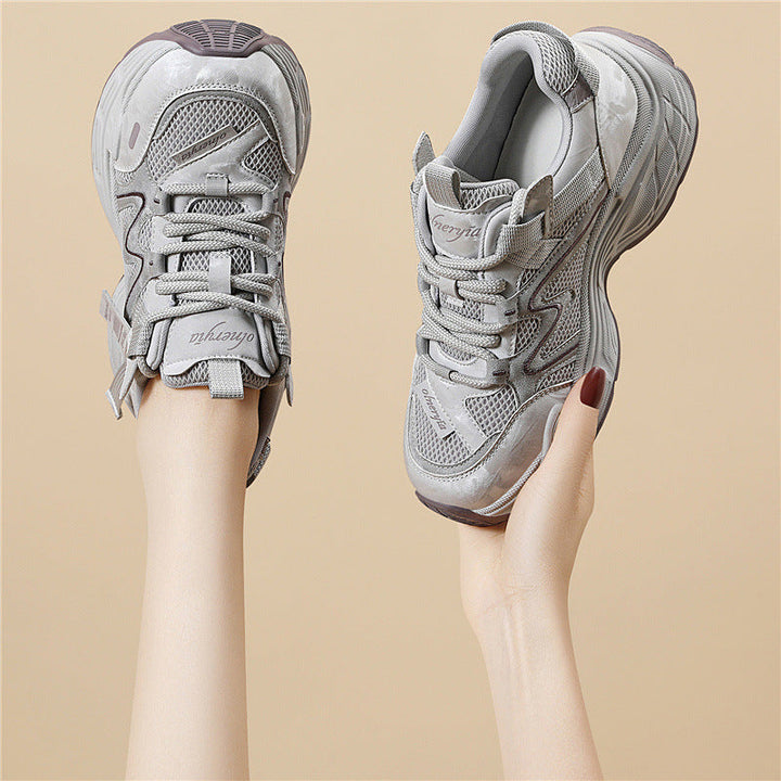 Damen Sportliche Lifestyle-Sneaker mit atmungsaktivem Obermaterial und rutschfester Sohle Drune