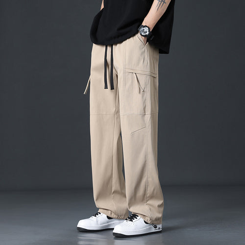 Herren Modische Cargo-Hose mit weiten Beinen und praktischen Taschen
