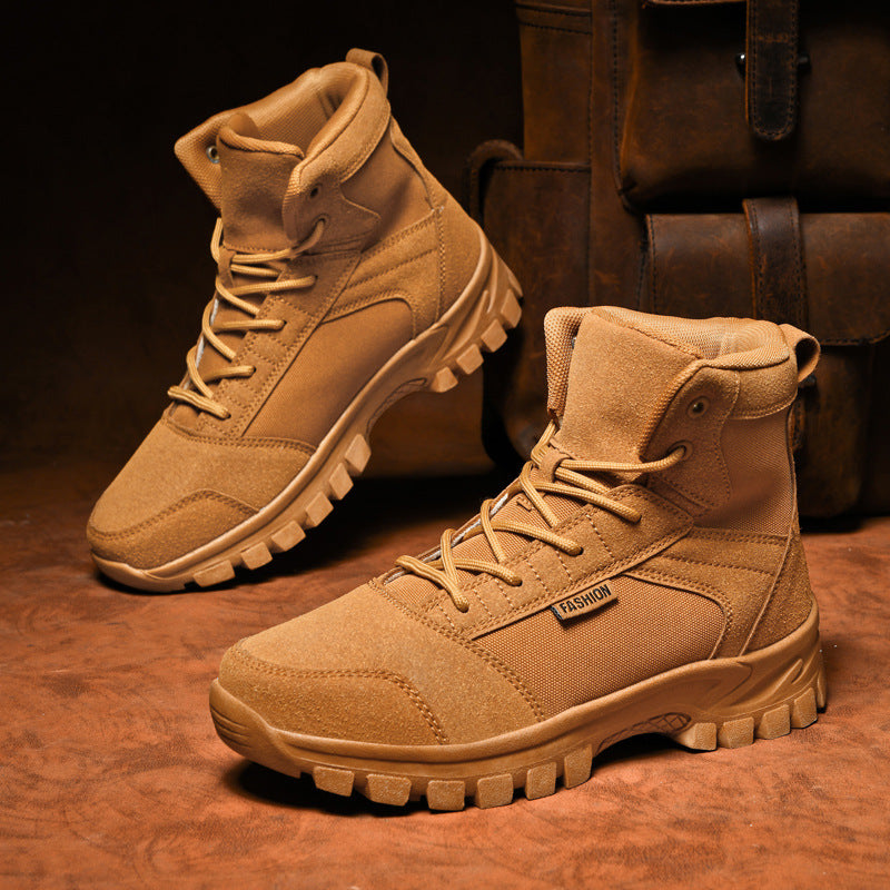 Damen Modische knöchelhohe Einsatz‑Stiefelette im Tactical‑Look mit griffiger Leichtprofilsohle Drune