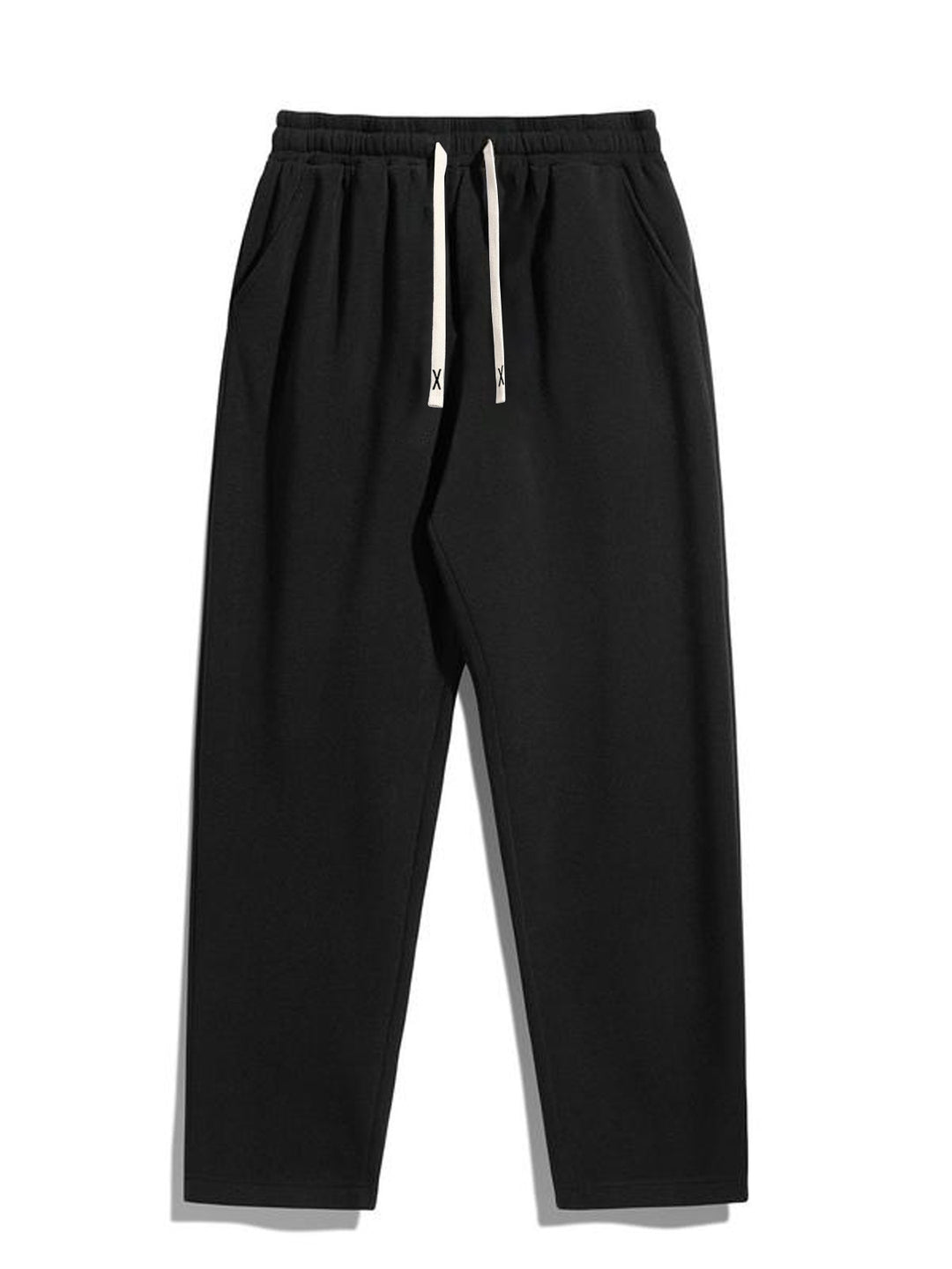Herren Konisch zulaufende Fleece-Jogginghose mit elastischem Bund, Kordelzug & vorgeformten Knien Drune