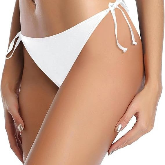Damen Hochgeschnittenes Bikini-Höschen mit seitlichen Bindebändern Drune