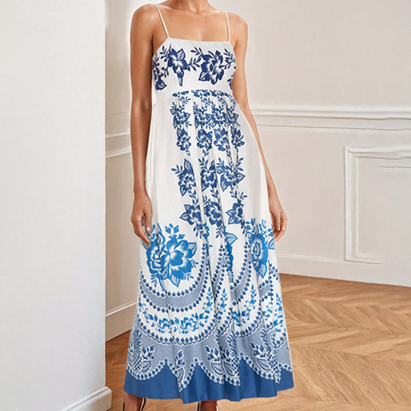 Damen Maxikleid mit floralem Druck Drune