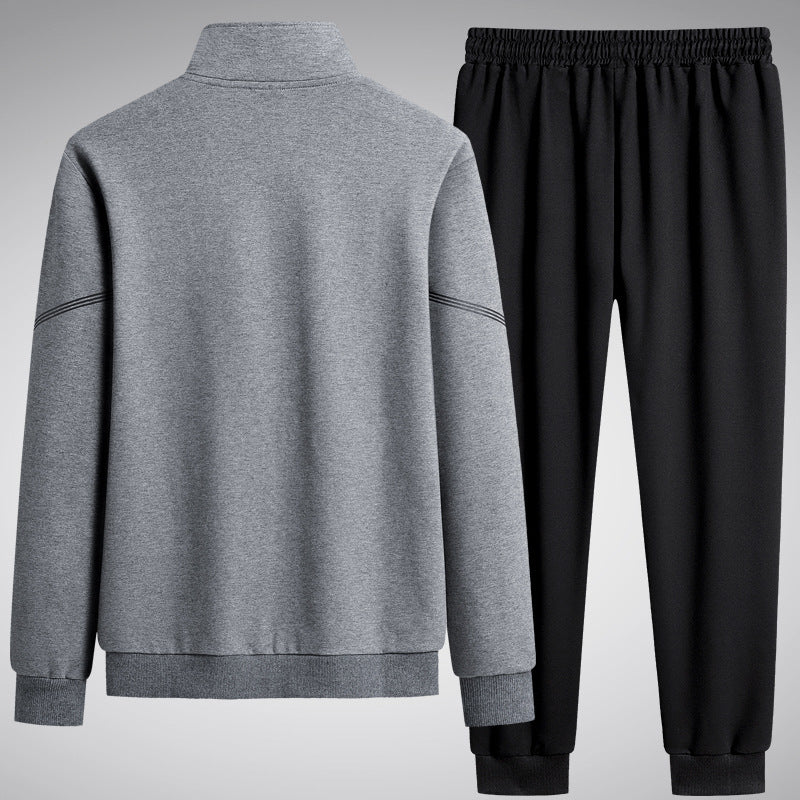 Men's  performance zip-front track jacket and tapered jogger set Drune