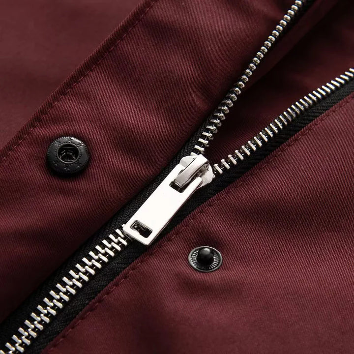 Damen nan minimalistischer A‑Linien Mantel mit verdeckter Knopfleiste Drune