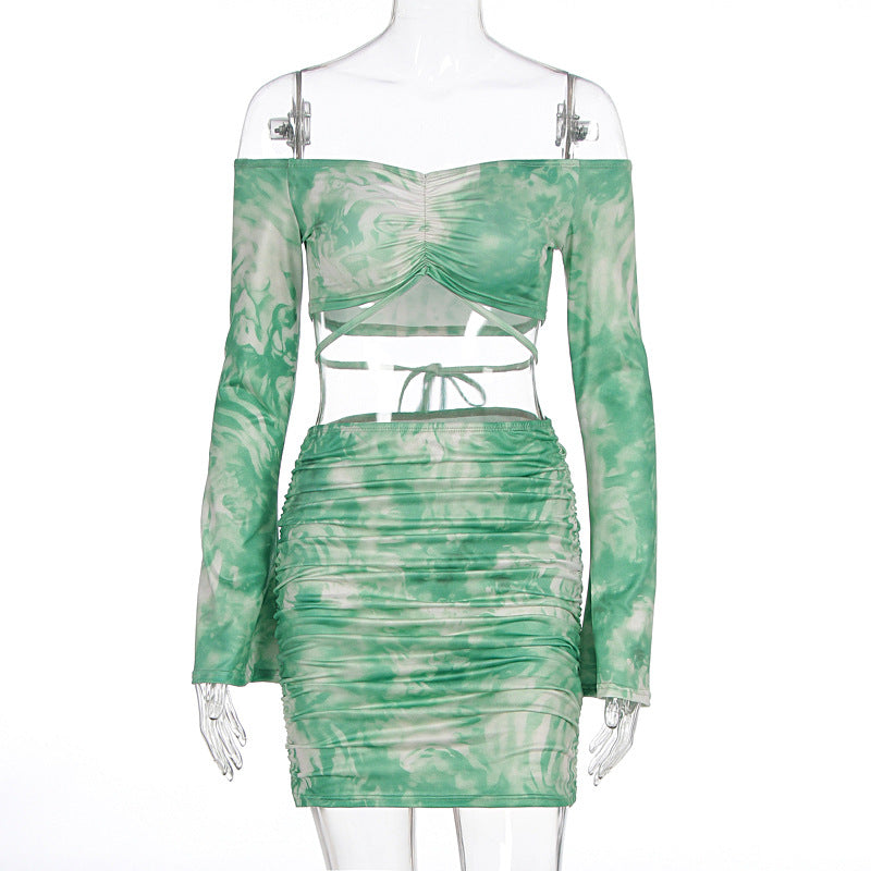 Damen Raffiniertes Minikleid mit Off-Shoulder Design und Raffung Drune