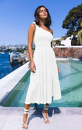 Damen Maxikleid mit ärmellosem Design und elastischem Bustier Drune