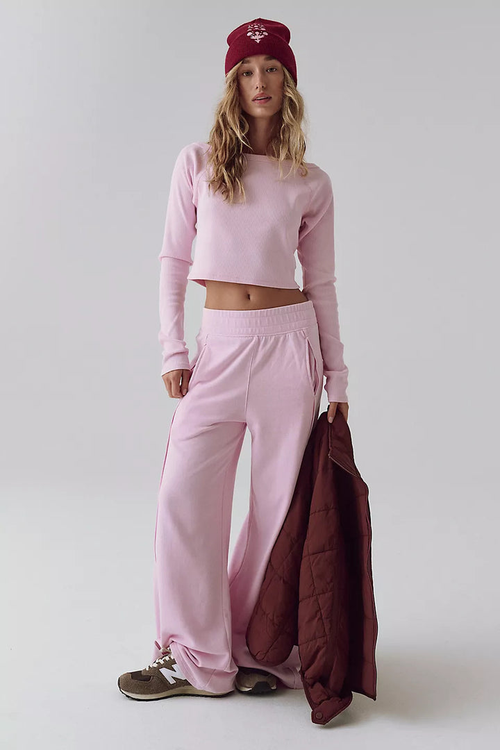Damen bequemer Sport-Loungewear-Anzug im lässigen Schnitt Drune
