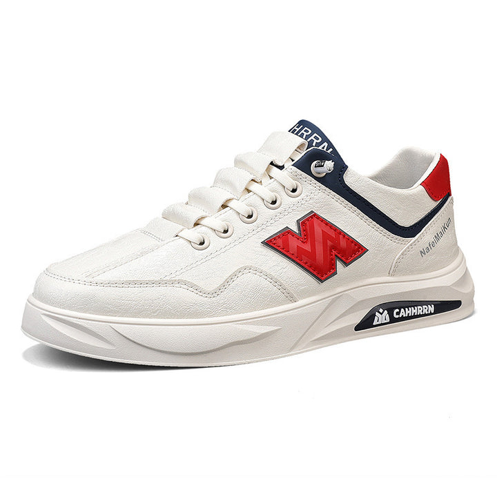 Herren Voluminöse Casual-Sneaker mit strukturiertem Kunstleder, kontrastierten Overlays und gedämpfter Plateau-Sohle Drune