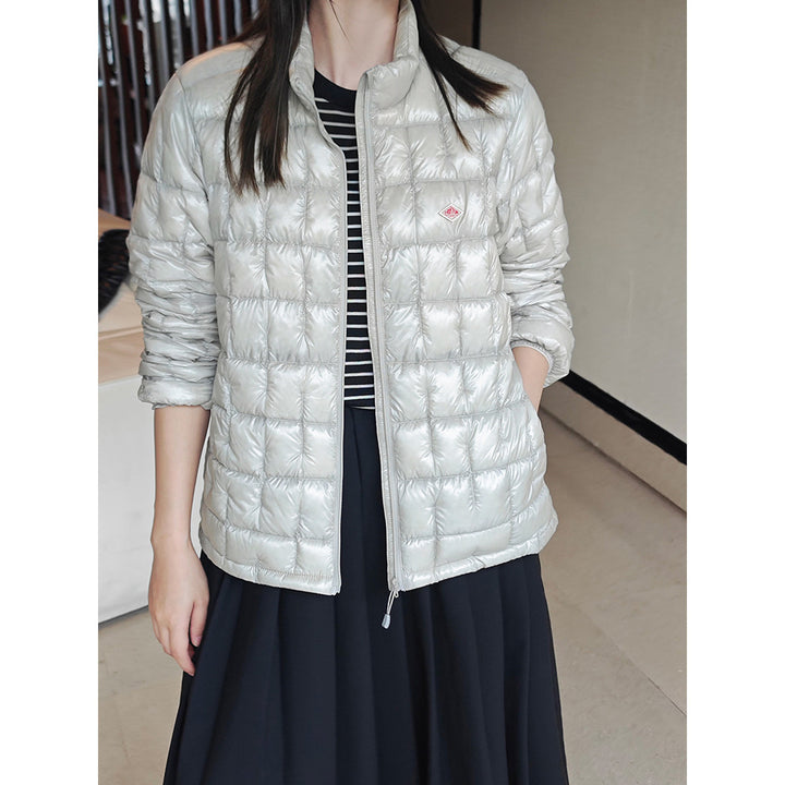 Damen Modische Steppjacke mit glänzender Oberfläche Drune