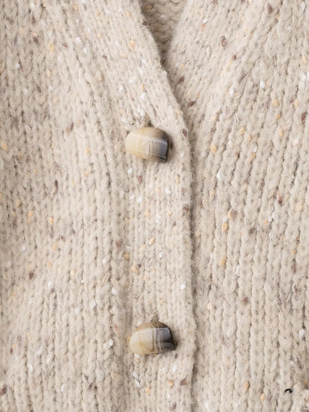 Damen Strickjacke mit grobem Muster und praktischen Taschen Drune