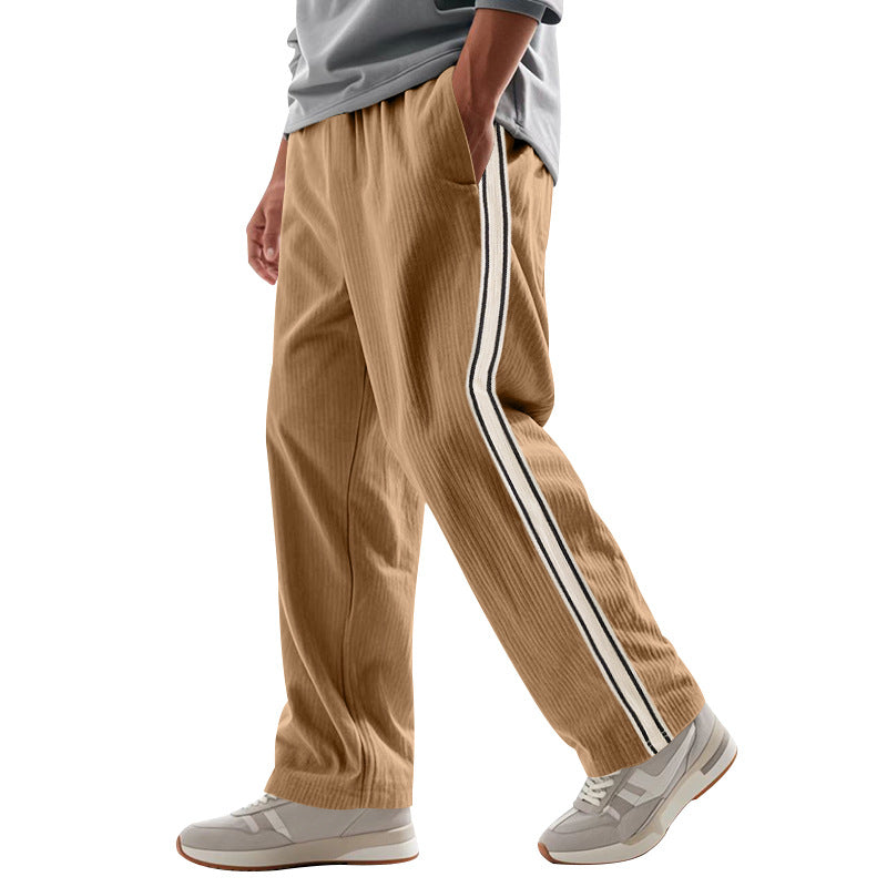 Herren Komfortable Sporthose mit seitlichen Streifen Drune