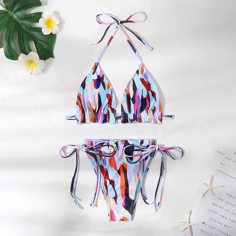 Damen Triangel-Bikini mit verspieltem Design Drune