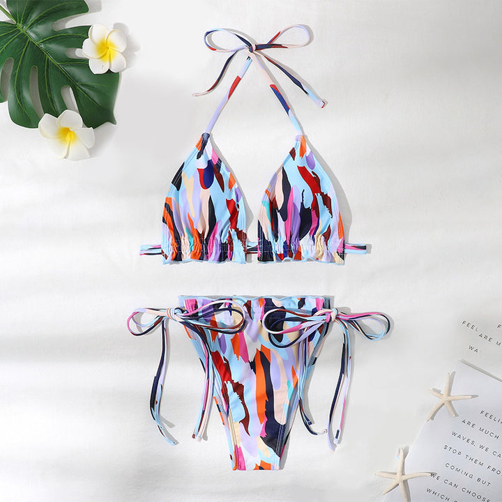 Damen Triangel-Bikini mit verspieltem Design Drune