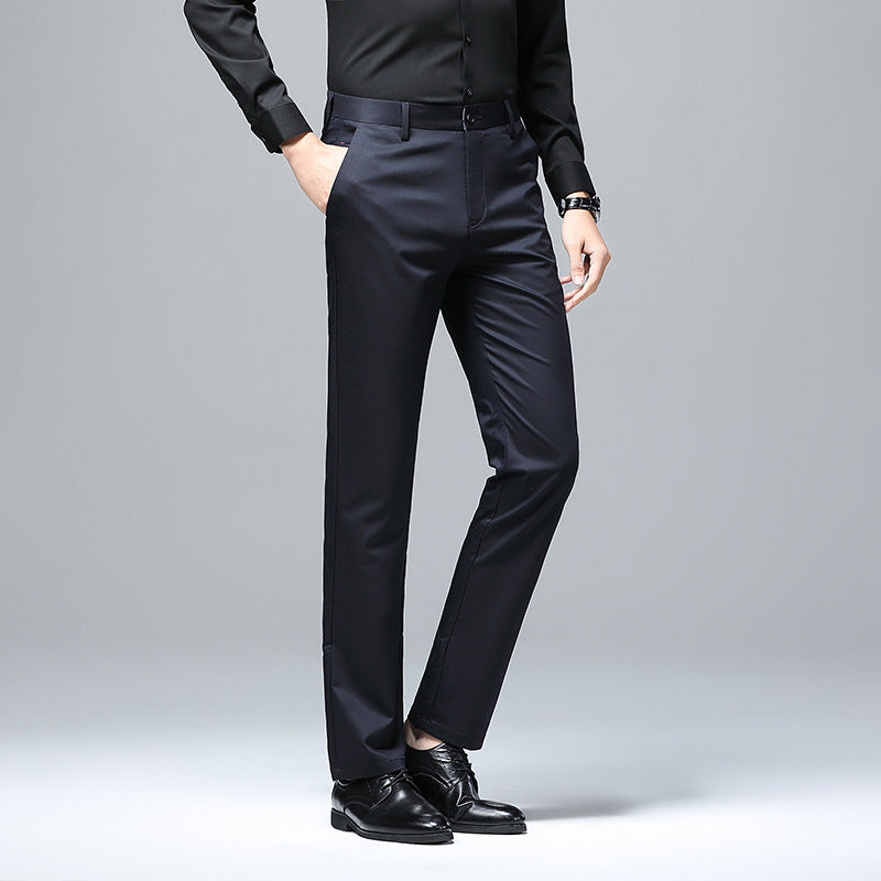 Herren Elegante Slim‑Fit Chino‑Hose mit Bügelfalte und Stretchkomfort Drune
