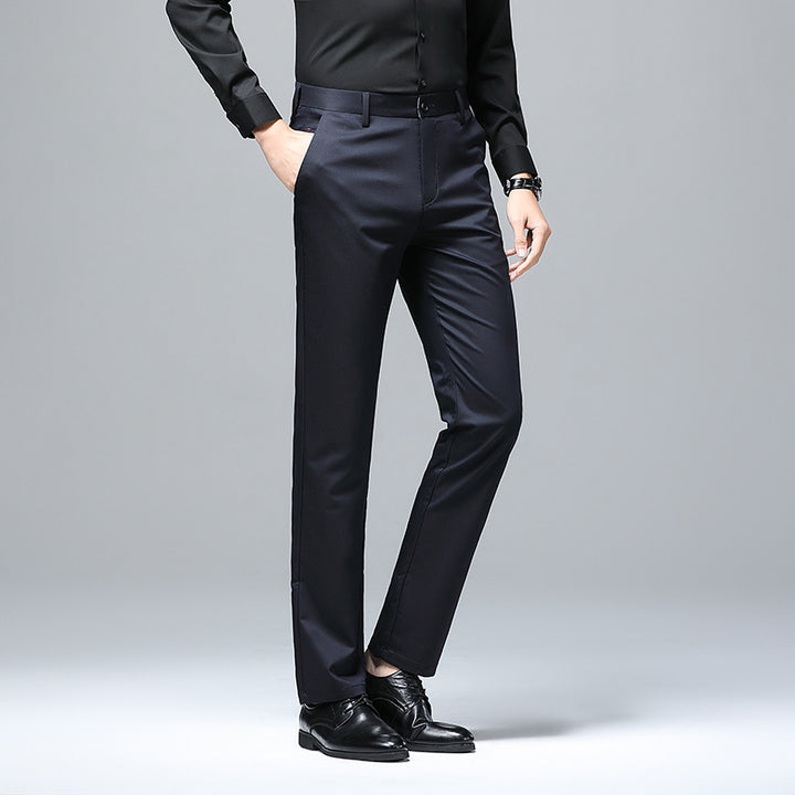 Herren Elegante Slim‑Fit Chino‑Hose mit Bügelfalte und Stretchkomfort Drune