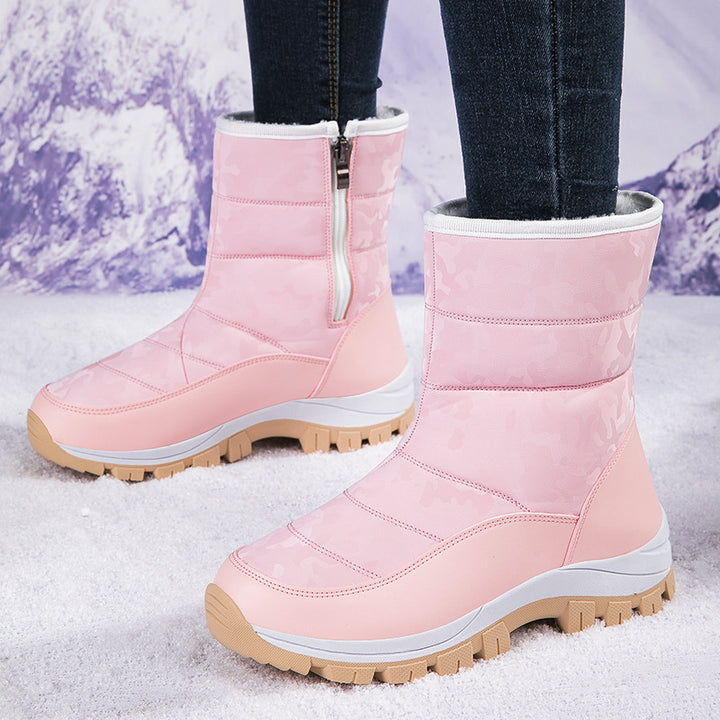 Damen Winterstiefel mit Warmfutter und rutschfester Sohle Drune